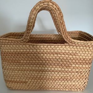 Bamboo made open purse, very cute summer purse!